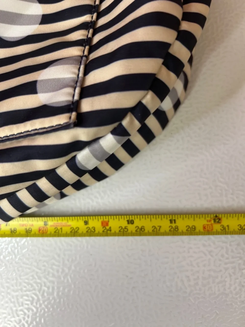 Marc By Marc Jacobs Black and White Striped Polka Dot Crossbody Bag - Picture 11 of 12